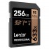 Lexar 633X Professional 256GB V30 U3 SDHCâ„¢/SDXCâ„¢ UHS-I Memory Cards (up to 95MB/s read, Write 45MB/s)