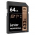 Lexar 633X Professional 64GB V30 U3 SDHCâ„¢/SDXCâ„¢ UHS-I Memory Cards (up to 95MB/s read, Write 45MB/s)