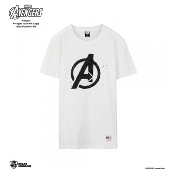 Avengers: Avengers Tee Logo - White, M