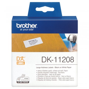 Brother DK11208 Large Address Label - 38mm x 90mm