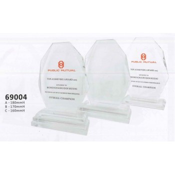 69004 Crystal Plaque