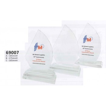 69007 Crystal Plaque