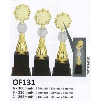 OF131 Plastic Trophy With Diamond