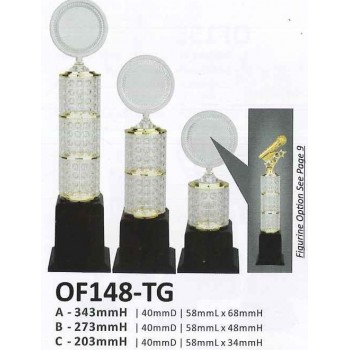 OF148-TG Bling Bling Plastic Trophy