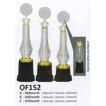 OF152 Solid Acrylic Trophy