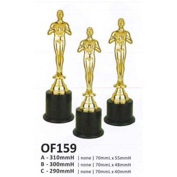 OF159 Oscar Plastic Trophy